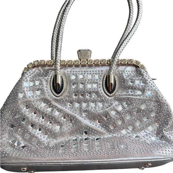 Source Unknown Handbags - Gold Rhinestone Embellished Purse